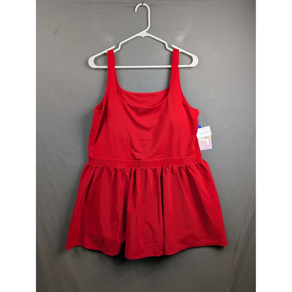 JoyLab Red Active Dress with Built-In Shorts Size XL